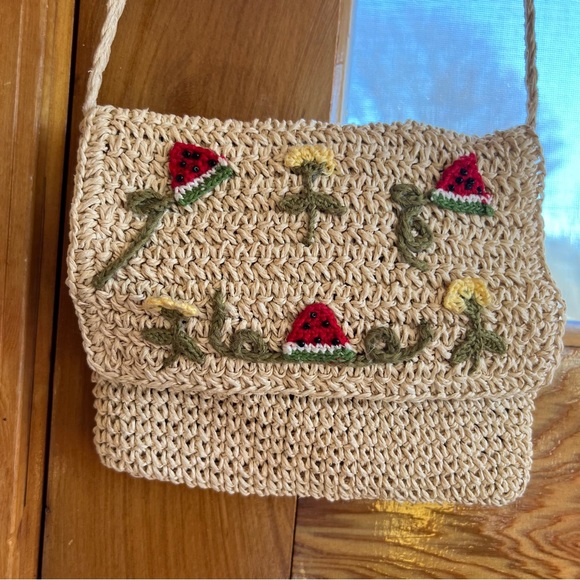 Watermelon Cappelli Straworld Shoulder Bag - Picture 8 of 10